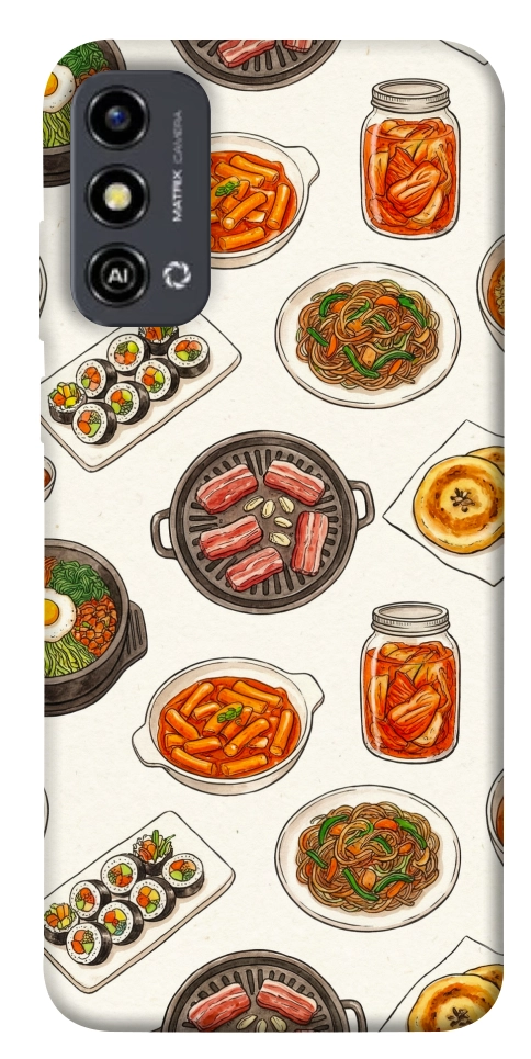 Чехол Korean food для ZTE Blade A53