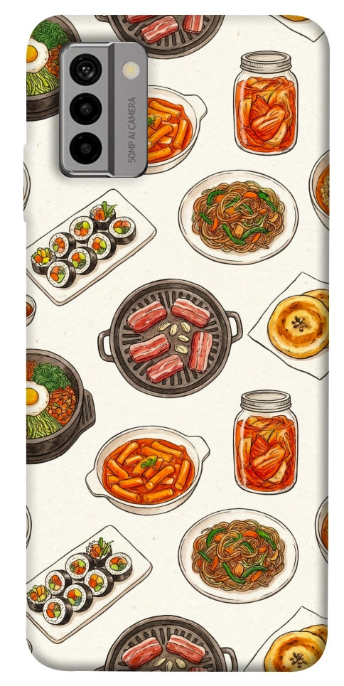 Чехол Korean food для Nokia G22