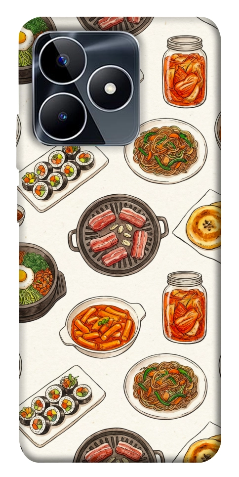 Чехол Korean food для Realme C53