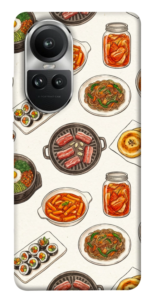 Чехол Korean food для Oppo Reno 10
