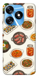 Чохол Korean food для TECNO Spark 10