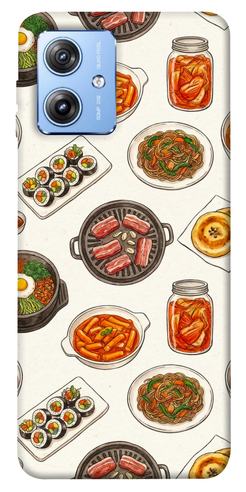 Чехол Korean food для Motorola Moto G84
