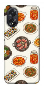 Чохол Korean food для Oppo A18