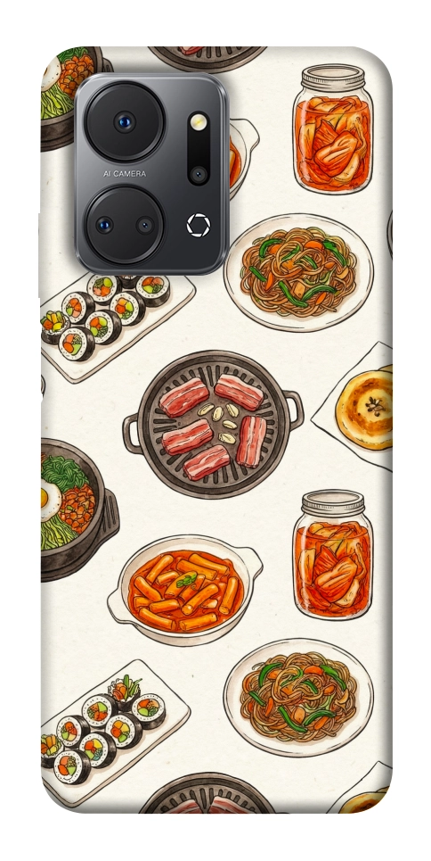 Чехол Korean food для Huawei Honor X7a