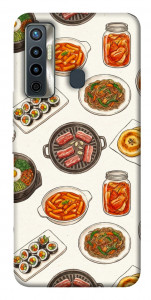 Чехол Korean food для TECNO Camon 17