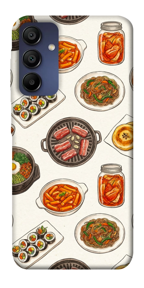 Чехол Korean food для Galaxy A15