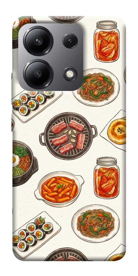 Чехол Korean food для Xiaomi Redmi Note 13 4G
