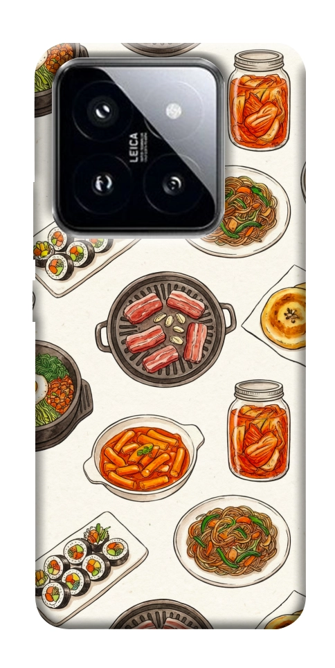 Чехол Korean food для Xiaomi 14 Pro
