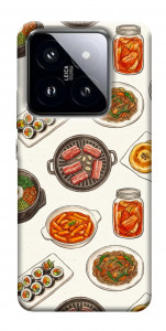 Чехол Korean food для Xiaomi 14 Pro