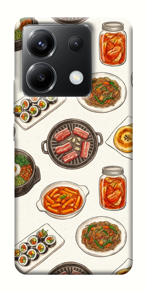 Чохол Korean food для Xiaomi Poco X6