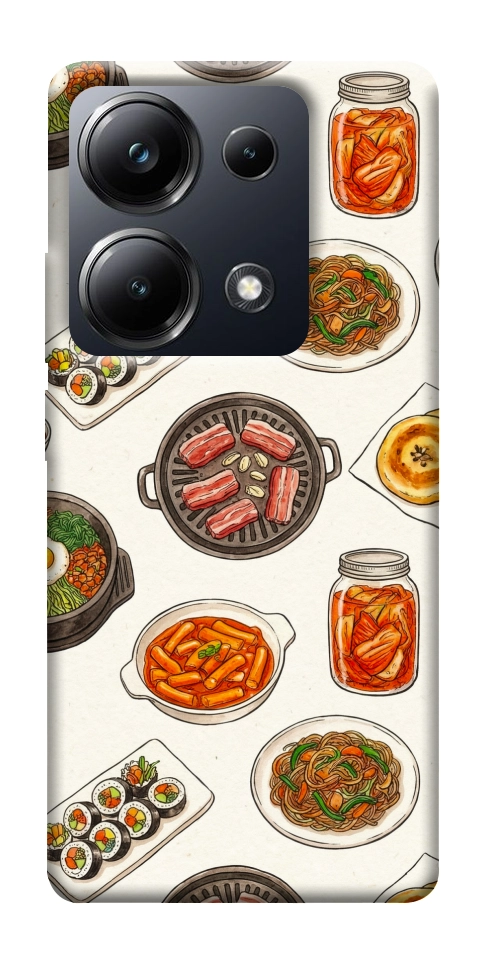 Чехол Korean food для Xiaomi Poco M6