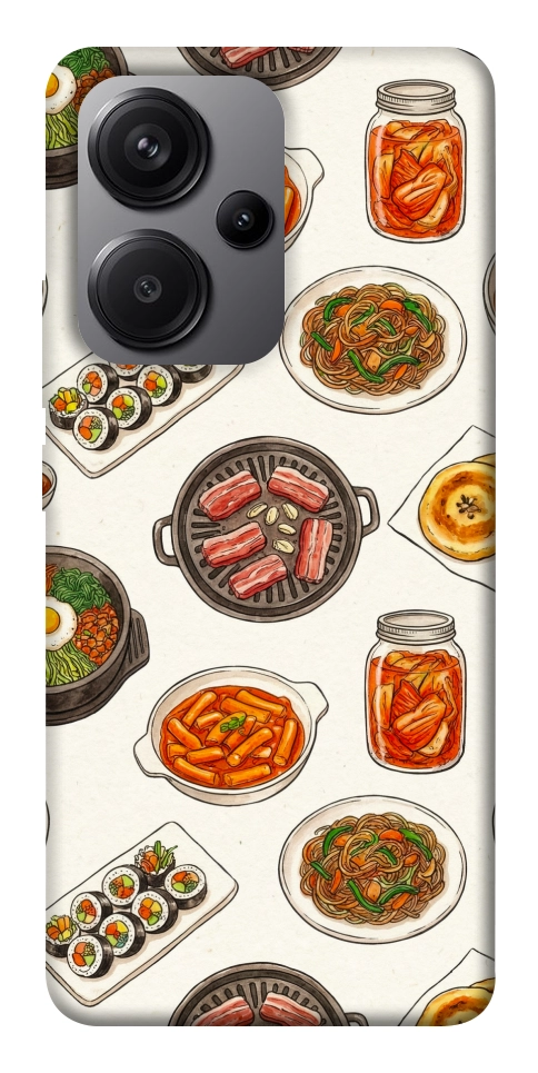 Чехол Korean food для Xiaomi Redmi Note 13 Pro+