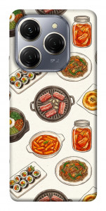 Чехол Korean food для TECNO Spark 20 Pro