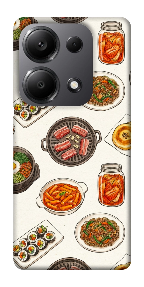 Чехол Korean food для Xiaomi Redmi Note 13 Pro 5G