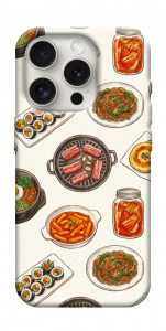 Чехол Korean food для iPhone 16 Pro