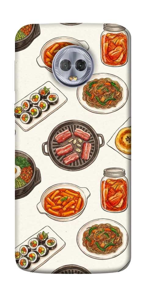 Чохол Korean food для Motorola Moto G6 Plus