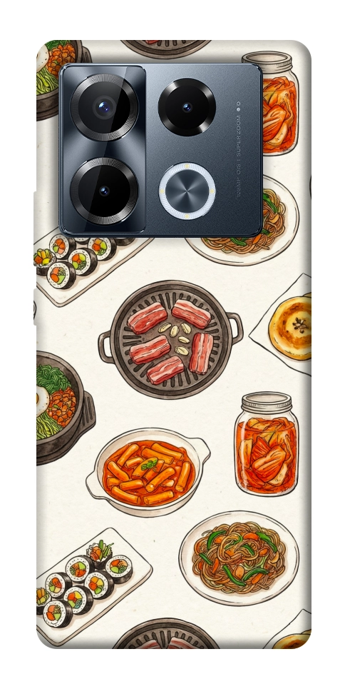 Чехол Korean food для Infinix Note 40 Pro 4G