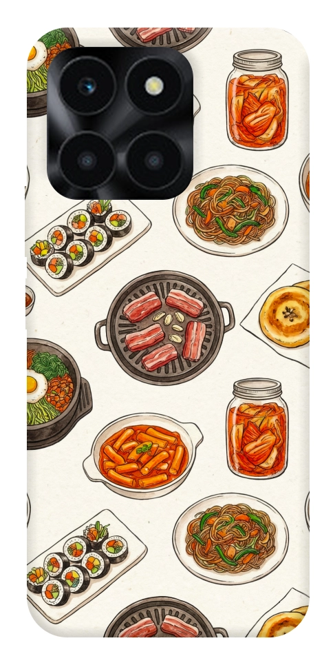 Чохол Korean food для Huawei Honor X6a