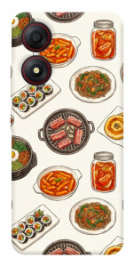 Чехол Korean food для ZTE Blade A34 4G