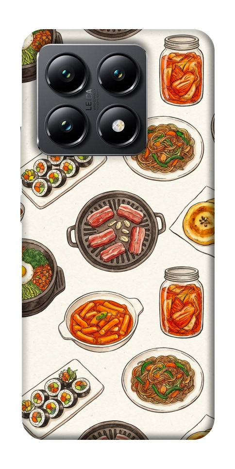 Чехол Korean food для Xiaomi 14T