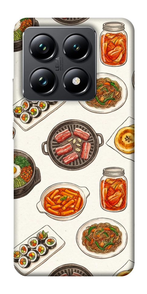 Чехол Korean food для Xiaomi 14T Pro