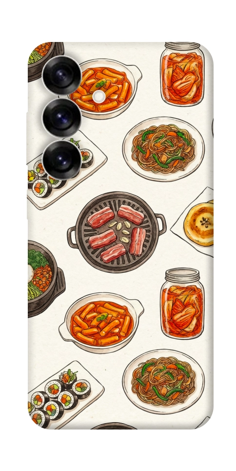 Чехол Korean food для Galaxy S25