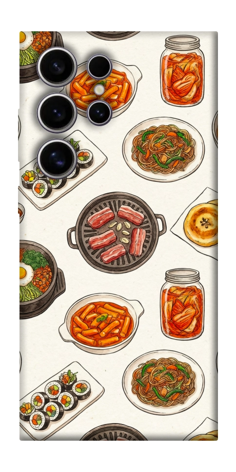 Чехол Korean food для Galaxy S25 Ultra