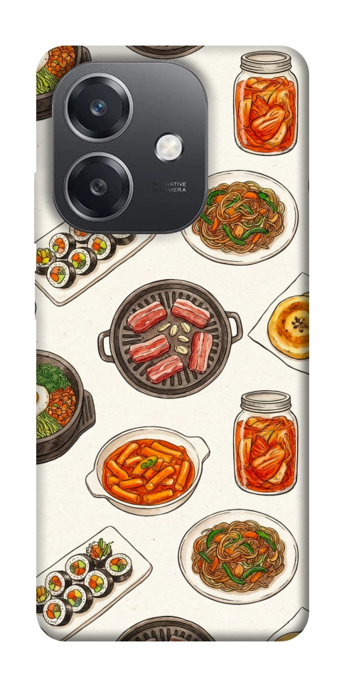 Чехол Korean food для Oppo A3 4G