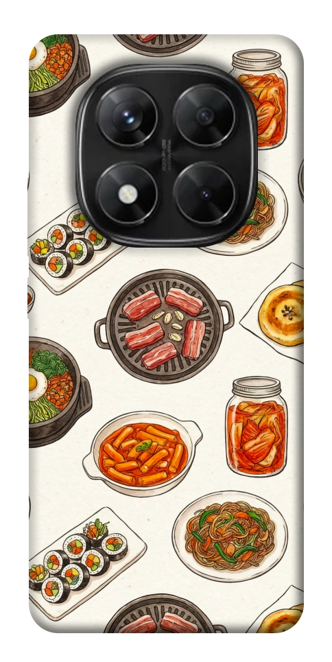 Чехол Korean food для Xiaomi Redmi Note 14 Pro 5G