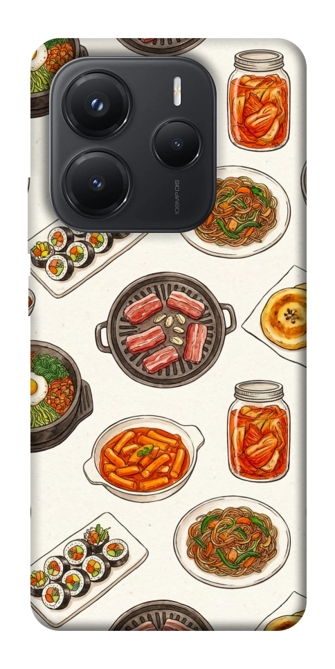 Чехол Korean food для Xiaomi Redmi Note 14 5G