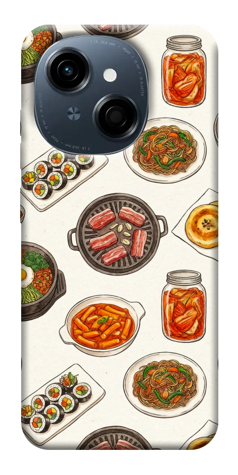 Чехол Korean food для TECNO Spark Go 1 (KL4)