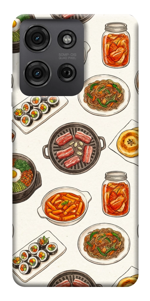 Чохол Korean food для Motorola Moto G75 5G