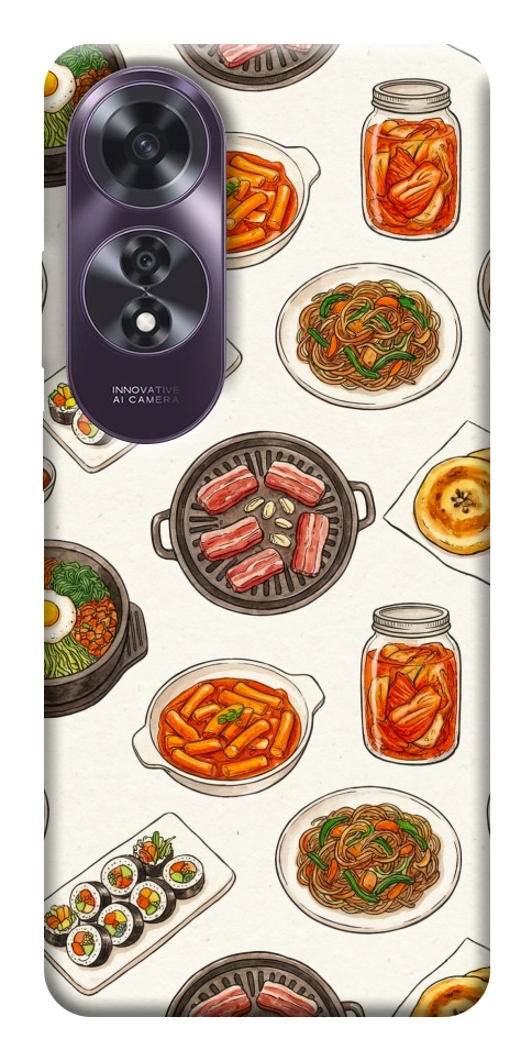 Чохол Korean food для Oppo A60 4G