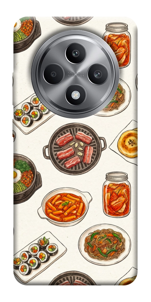 Чехол Korean food для Oppo Reno 12 F 4G