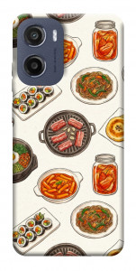 Чохол Korean food для Motorola Moto E15