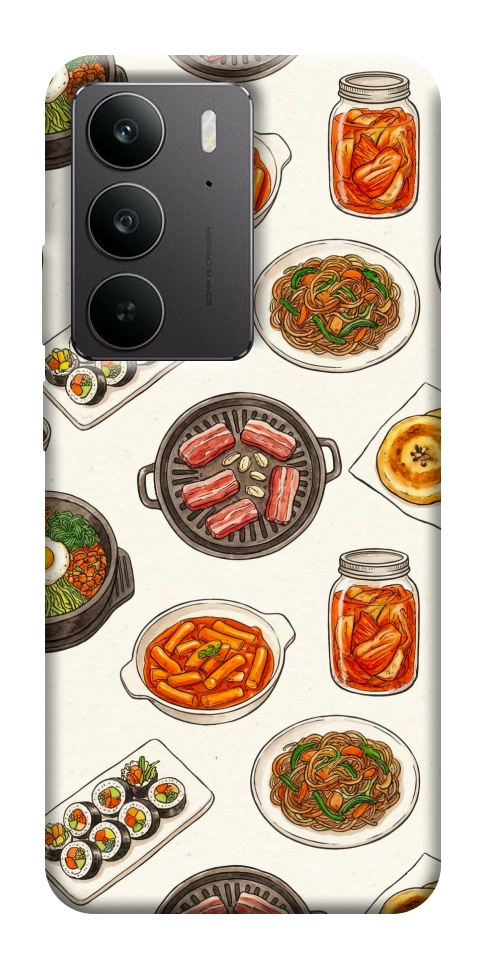 Чехол Korean food для Realme C75