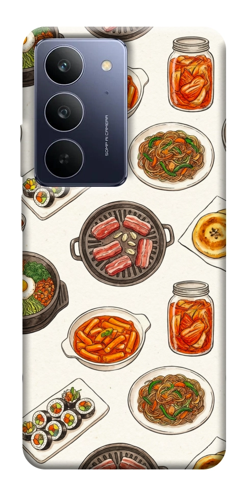 Чехол Korean food для Realme C75x