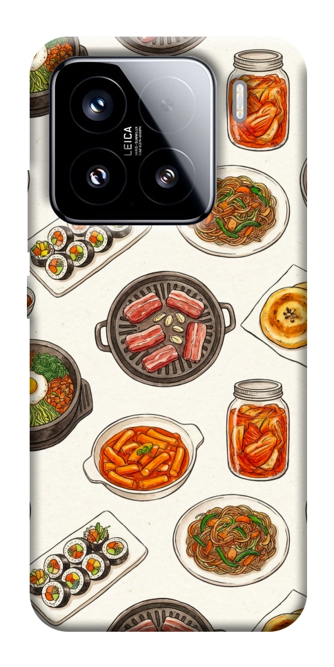 Чехол Korean food для Xiaomi 15