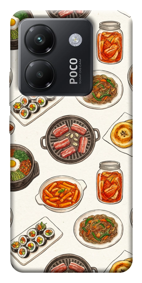 Чехол Korean food для Xiaomi Poco M7 Pro 5G
