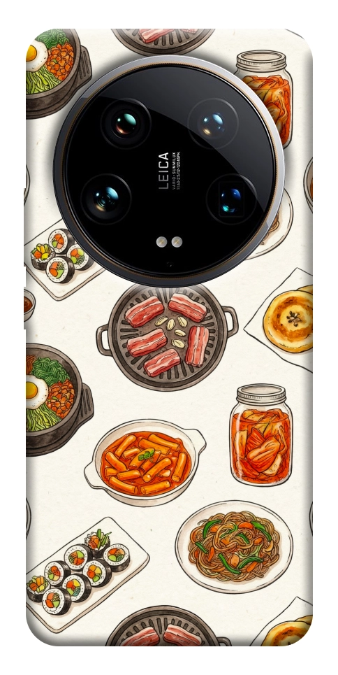 Чехол Korean food для Xiaomi 14 Ultra