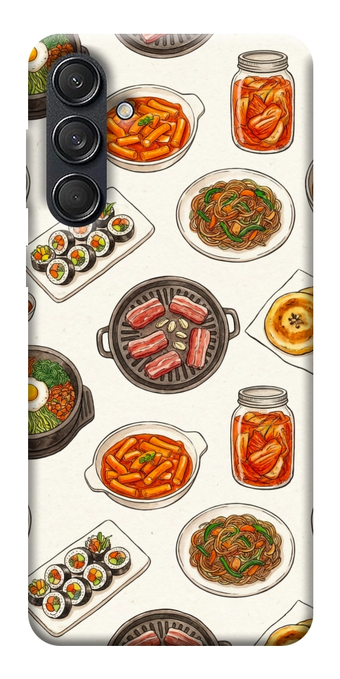 Чехол Korean food для Galaxy M55