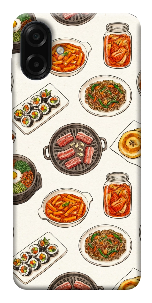 Чехол Korean food для Galaxy A07