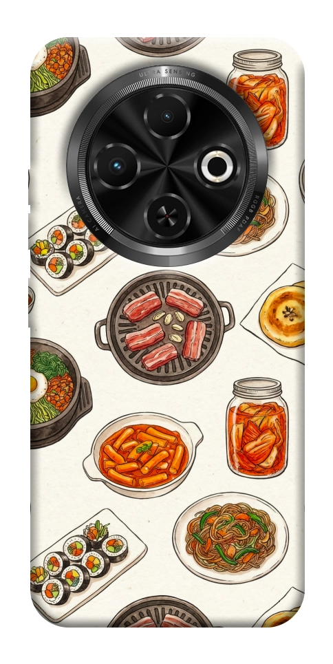 Чехол Korean food для TECNO Spark 30C (KL5n)