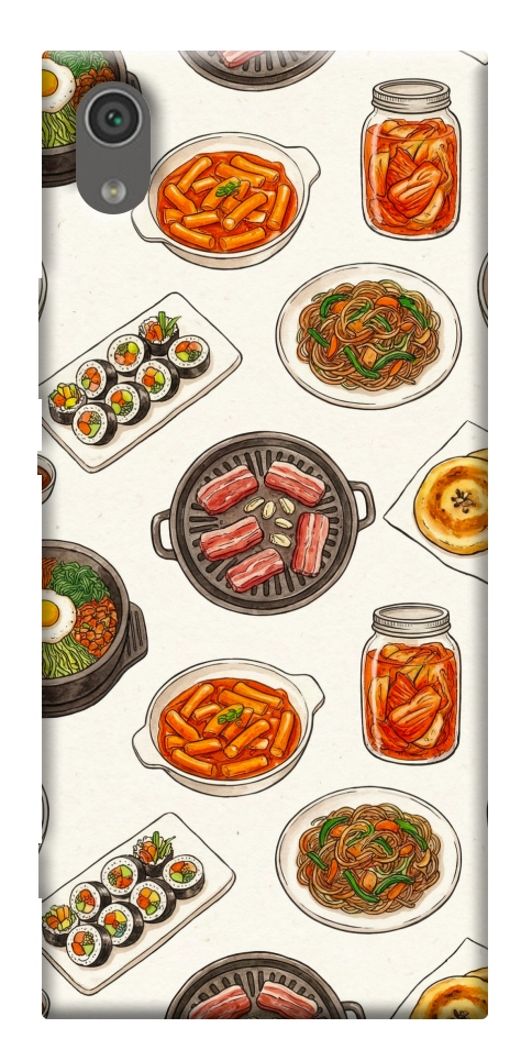 Чехол Korean food для Sony Xperia XA1