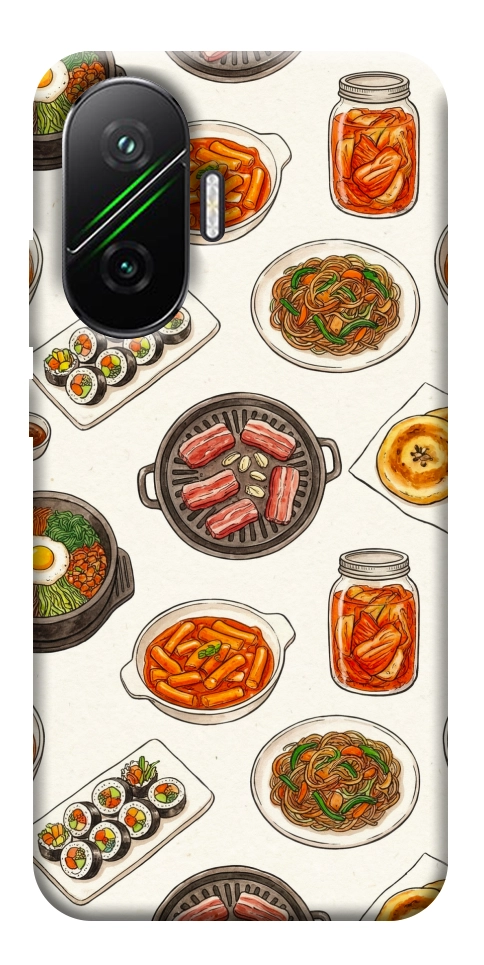 Чохол Korean food для Xiaomi Poco F7