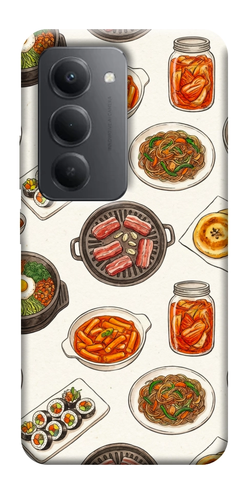 Чехол Korean food для Xiaomi Redmi 15 (Global)