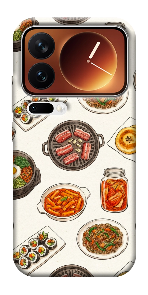 Чехол Korean food для Xiaomi 17 Pro