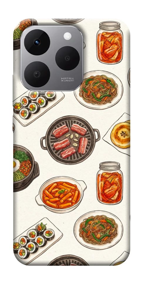 Чохол Korean food для Realme 15T