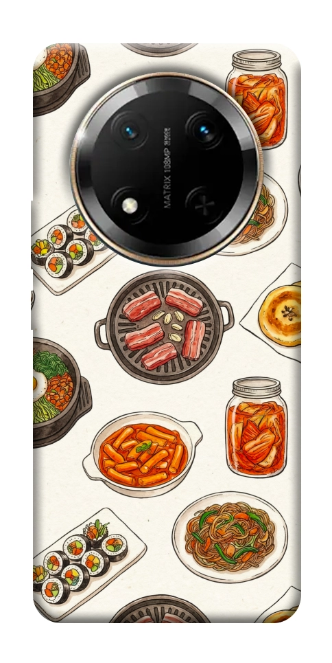 Чехол Korean food для Huawei Honor X9c