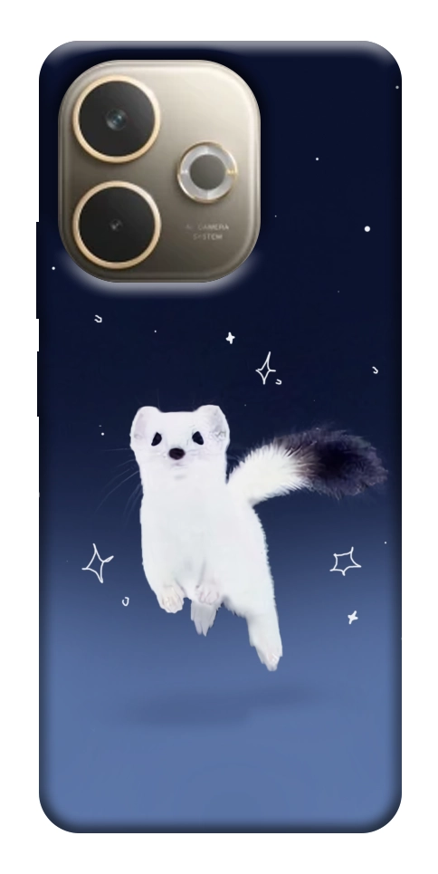 Чехол Хорёк в снегу для Oppo A5 Pro 4G